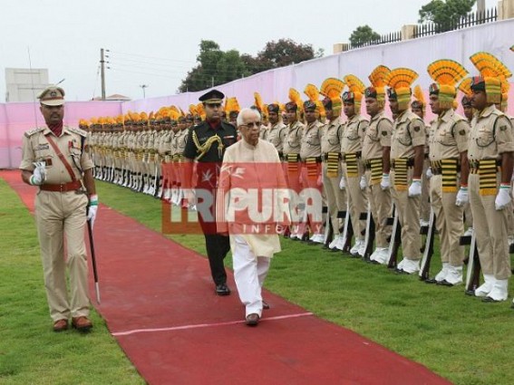West Bengal Governor Keshari Nath Tripathi arrives in Tripura to take additional charge as Governor